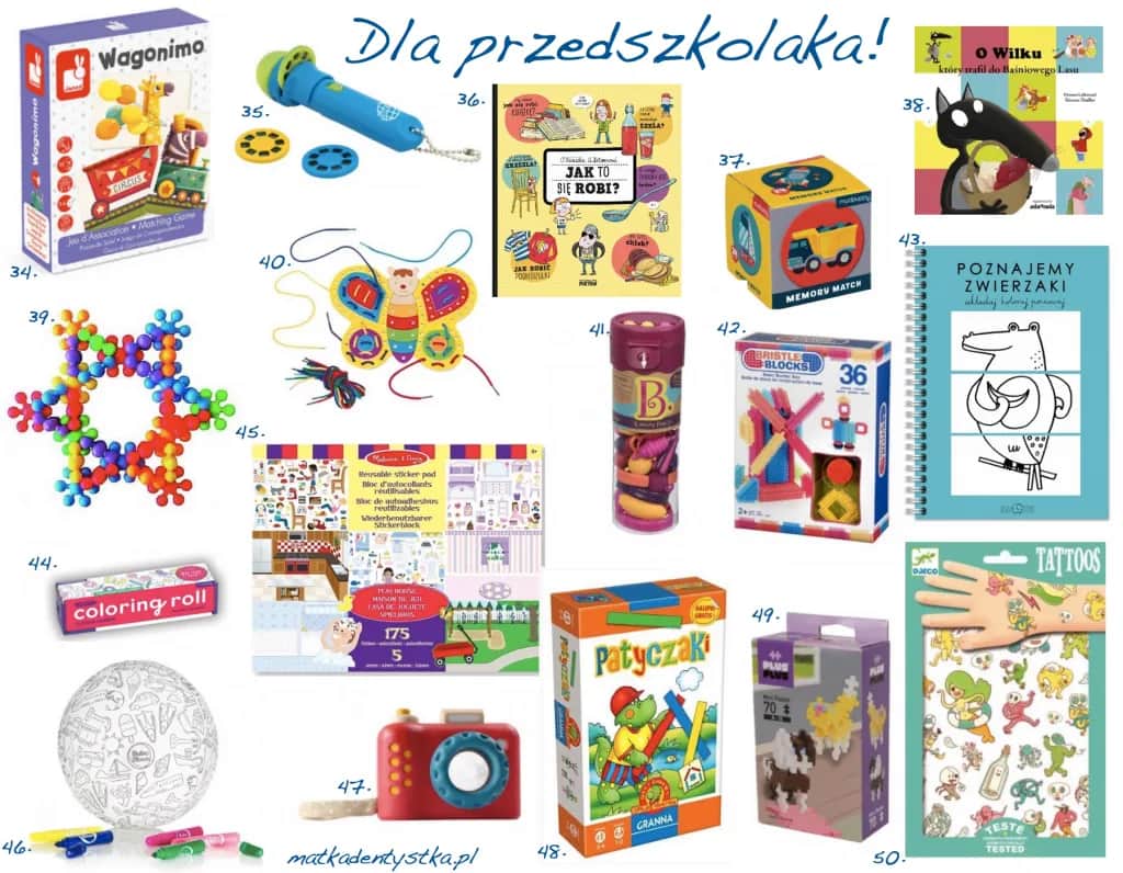 Prezenty na Mikołaja dla przedszkolaków: Pomysły do 50 zł